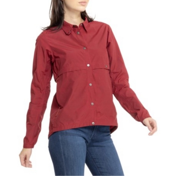 Fjallraven Specialized Riders Wind Jacket Womens Small Pomegranate Red *Tny Flaw - Picture 1 of 16